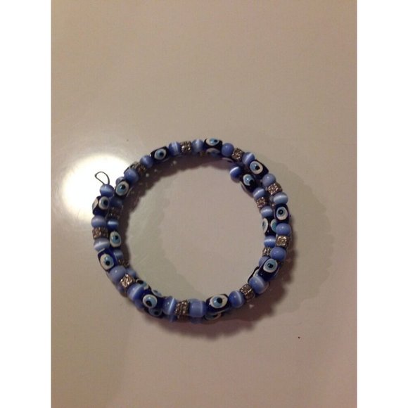 Fashion Custom Jewelry Evil Eye Blue Swirly Snake - Picture 5 of 5